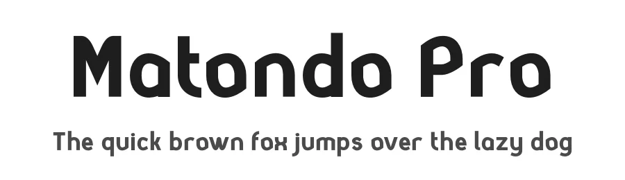 Matondo Pro by AukimVisuel — Sans Serif Font