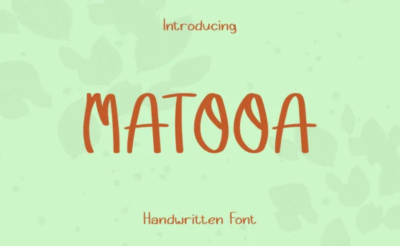 Matooa Font by niankeun — Script Handwritten Font