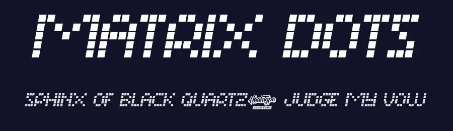 Matrix Dots by Noah Type — Display Font — thumbnail 2