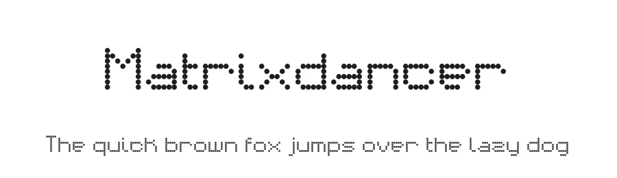 Matrixdancer by Piratype — Display Font