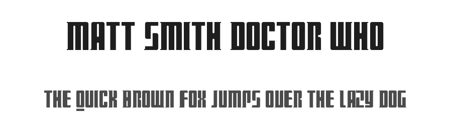 Matt Smith Doctor Who by thejamjar96 โ Decorative Font
