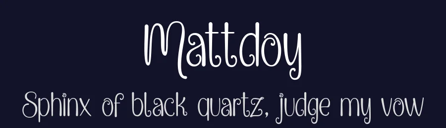 Mattdoy by Alit Design — Decorative Font — thumbnail 2