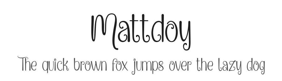 Mattdoy by Alit Design โ Decorative Font