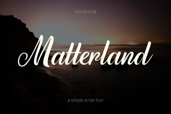 Matterland Font by Deedeetype — Script Handwritten Font