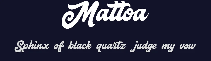 Mattoa by Bombastype — Script Handwritten Font — thumbnail 2