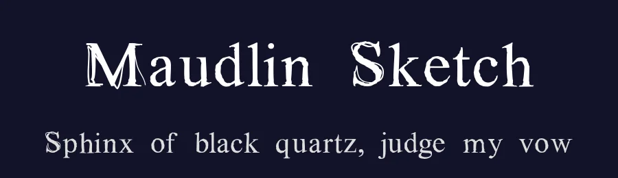 Maudlin Sketch by Centric Studios — Decorative Font — thumbnail 2
