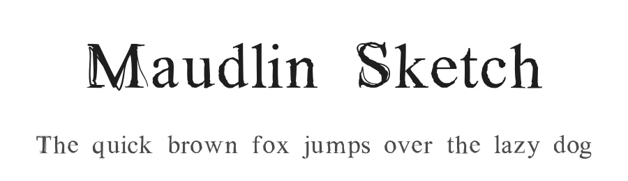 Maudlin Sketch by Centric Studios — Decorative Font