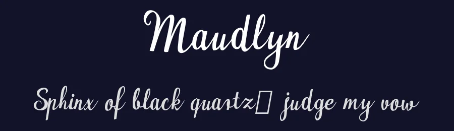Maudlyn by Digital Typeface Studio — Script Handwritten Font — thumbnail 2