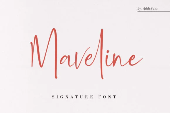 Maveline Font by sancreastd. — Script Handwritten Font