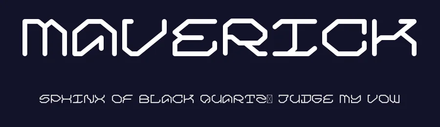Maverick by Uncarving Nation — Display Font — thumbnail 2