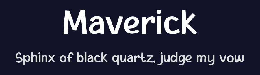 Maverick by Pinisiart — Decorative Font — thumbnail 2