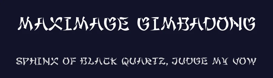 Maximage Gimbadong by Maxitype — Decorative Font — thumbnail 2