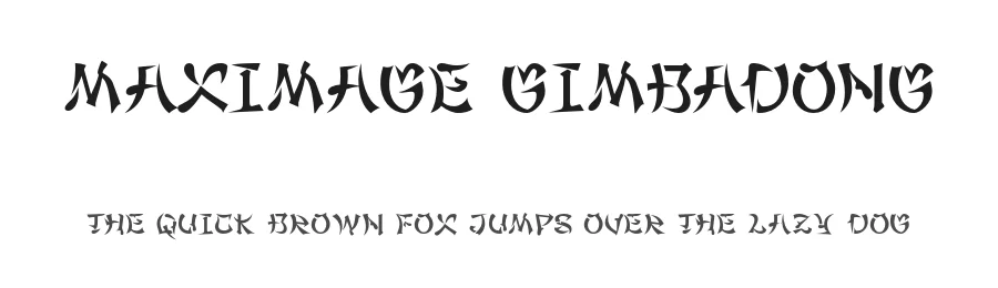Maximage Gimbadong by Maxitype — Decorative Font