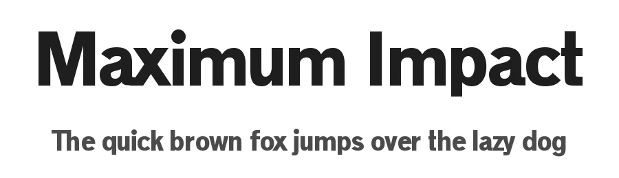 Maximum Impact