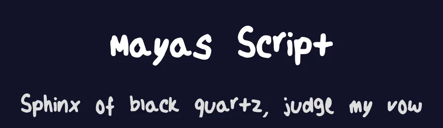 Mayas Script by fontzrgr8 — Script Handwritten Font — thumbnail 2