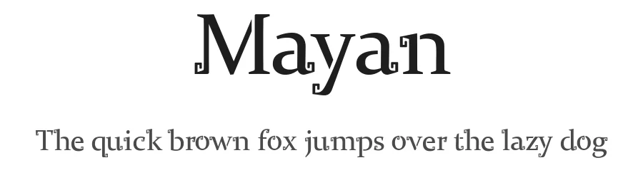 Mayan by Karla Vazquez — Decorative Font