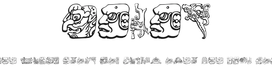 Mayan by Listemageren — Dingbats Font