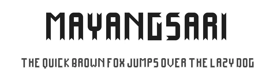 Mayangsari by Muhammad Rizky  Ariesto — Decorative Font