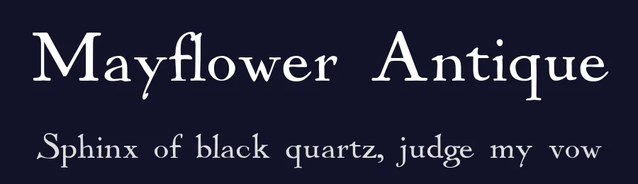 Mayflower Antique by Dieter Steffmann — Decorative Font — thumbnail 2