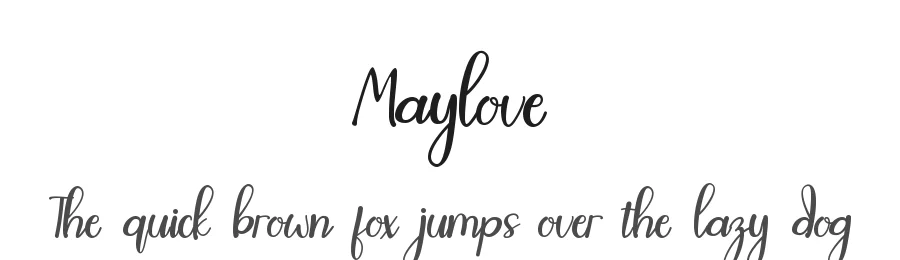 Maylove by Endri Sulistyawan β Script Handwritten Font