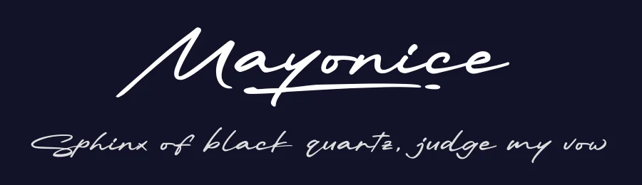 Mayonice by Khurasan — Script Handwritten Font — thumbnail 2