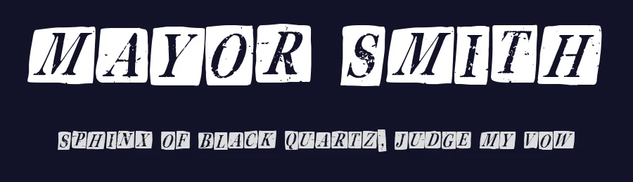 Mayor Smith by Woodcutter — Decorative Font — thumbnail 2