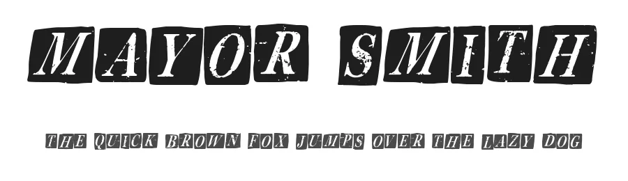 Mayor Smith by Woodcutter β Decorative Font