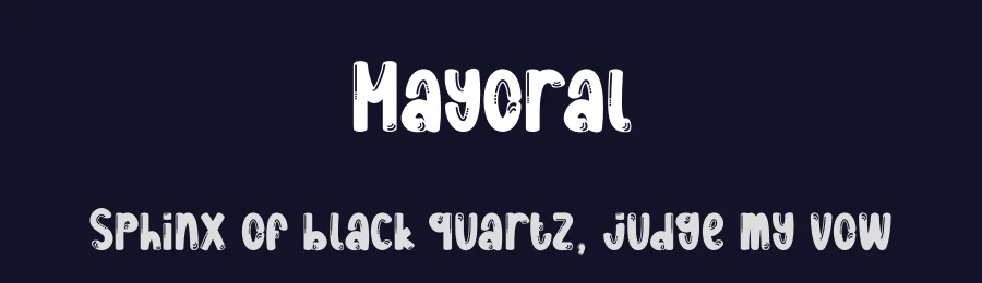 Mayoral by Scratchones — Decorative Font — thumbnail 2