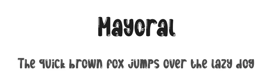 Mayoral by Scratchones — Decorative Font