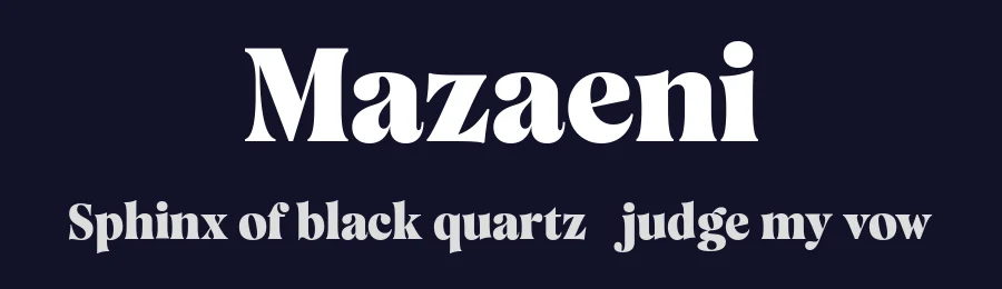 Mazaeni by Kereatype Studio — Serif Font — thumbnail 2