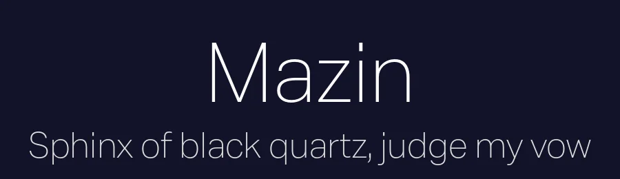 Mazin by Font People — Sans Serif Font — thumbnail 2