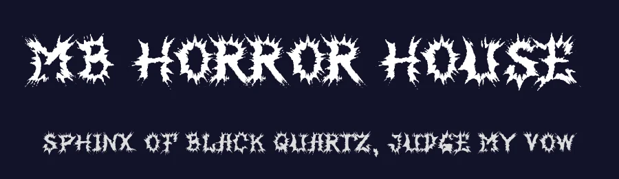 MB Horror House by Irina ModBlackmoon — Decorative Font — thumbnail 2