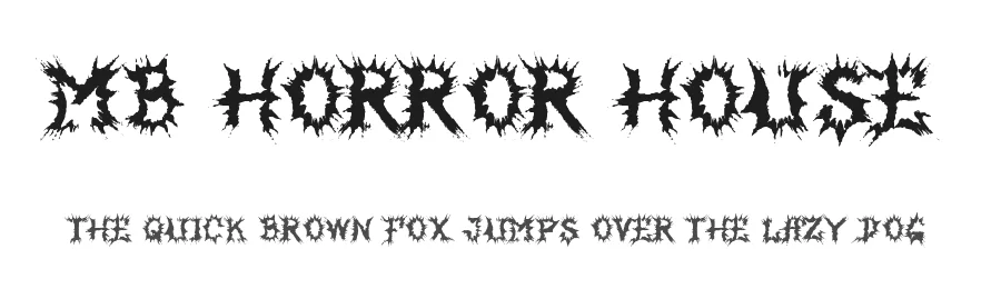 MB Horror House by Irina ModBlackmoon — Decorative Font