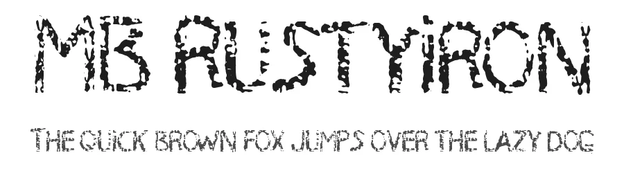 MB RustyIron by Irina ModBlackmoon — Decorative Font