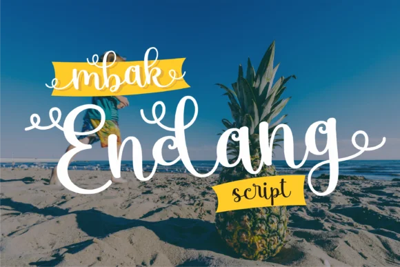 Mbak Endang Font by Toko Laris Djaja — Script Handwritten Font