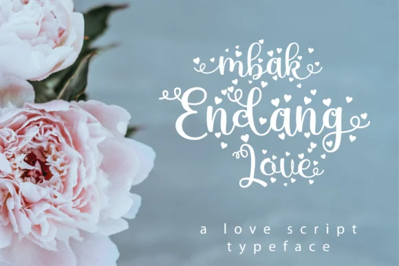 Mbak Endang Love Font by Toko Laris Djaja — Script Handwritten Font