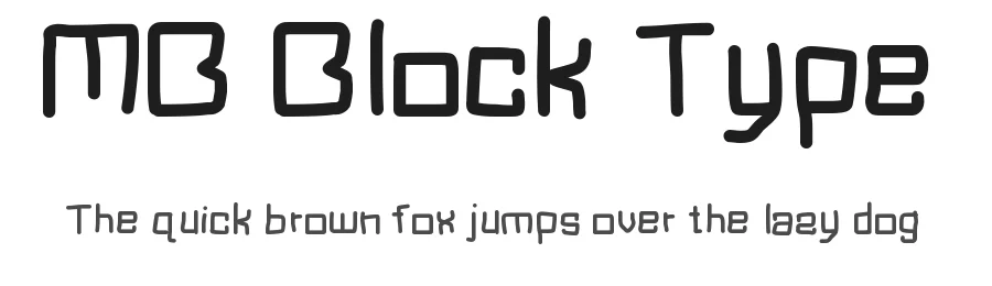 MB Block Type by Marcus Burnette — Decorative Font
