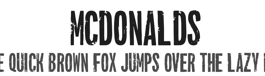 McDonalds by Johng2014 — Decorative Font