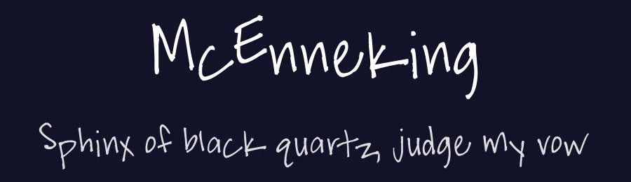 McEnneking by FontPanda — Script Handwritten Font — thumbnail 2