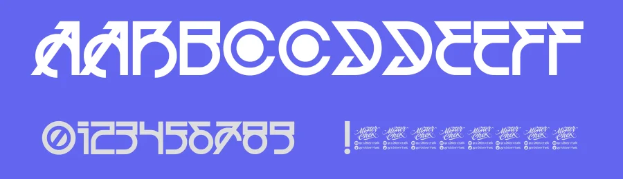 MCF Alien Delon by Mister Chek — Display Font — thumbnail 3