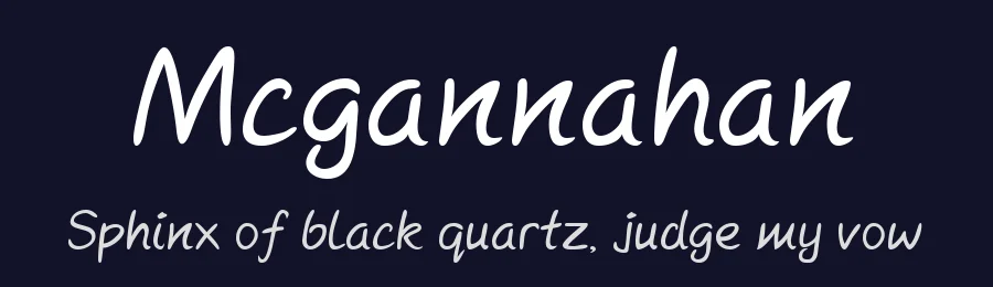 Mcgannahan by DogStar — Decorative Font — thumbnail 2