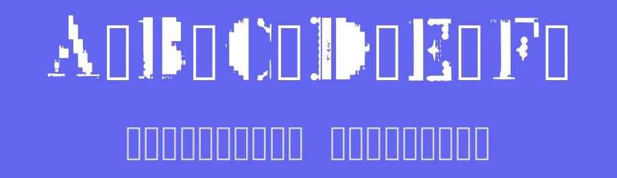 Mck Glitch by Marcus Melton — Decorative Font — thumbnail 3
