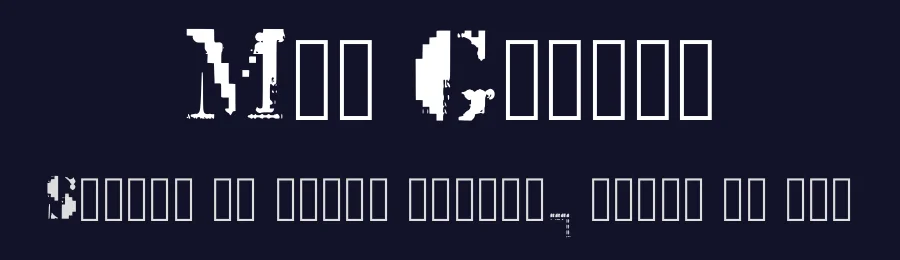 Mck Glitch by Marcus Melton — Decorative Font — thumbnail 2