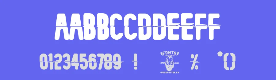 Mecanico Industrial by Woodcutter — Decorative Font — thumbnail 3