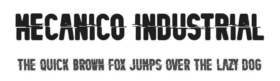 Mecanico Industrial by Woodcutter — Decorative Font