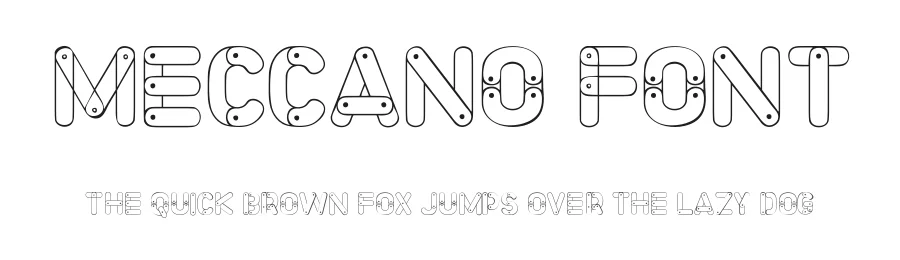 Meccano Font