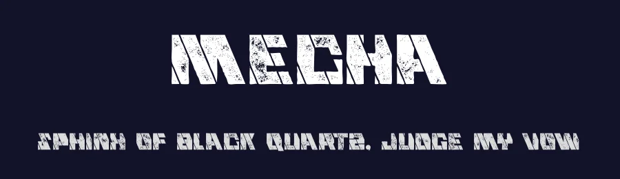 Mecha by Peter Olexa — Decorative Font — thumbnail 2