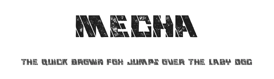 Mecha by Peter Olexa — Decorative Font