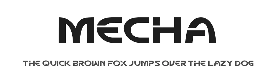 Mecha by Kong Font — Display Font