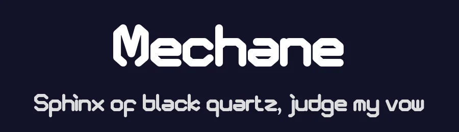 Mechane by Kong Font — Display Font — thumbnail 2